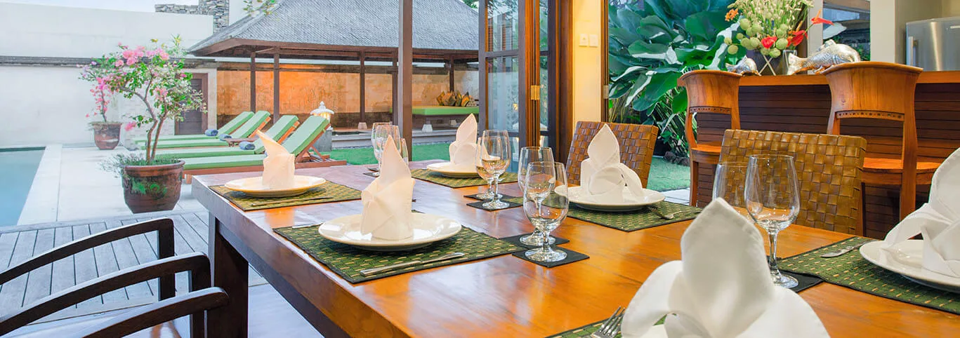 Villa Bayu Gita - In-Villa Dining