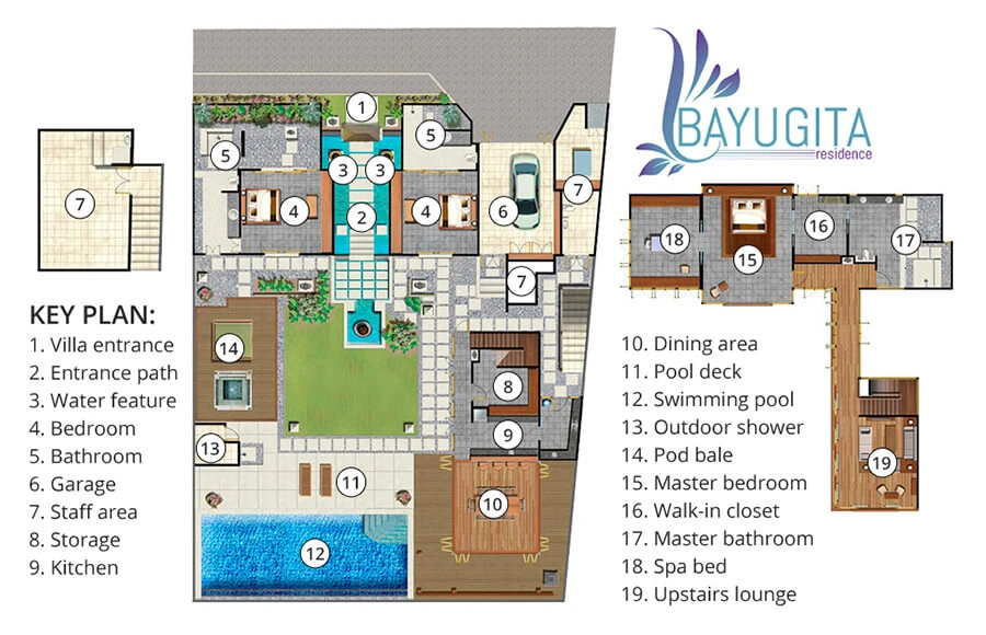 Bayu Gita Residence Floorplan & Keyplan